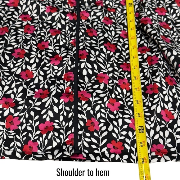 Kate Spade Floral Pajama Button up Top Comfy Cute Chic Women's Size L - Picture 11 of 11